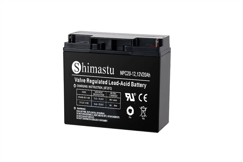 Baterai siklus dalam 12v 20ah agm